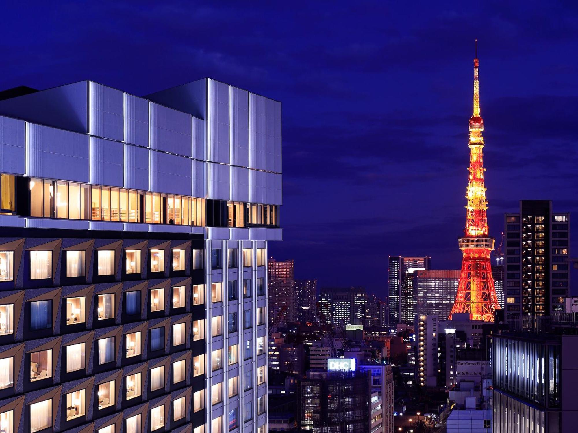 Mitsui Garden Hotel Roppongi Tokyo Premier Zewnętrze zdjęcie The hotel at night